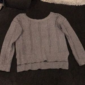 Sweater with crisscross back